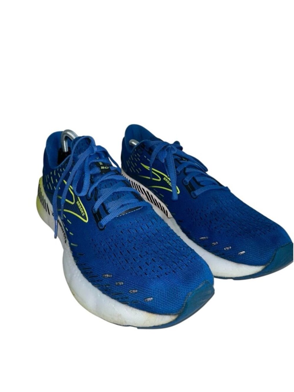 Brooks Glycerin GTS 20 Men's Size 11.5 Running Shoes Blue Yellow Sports